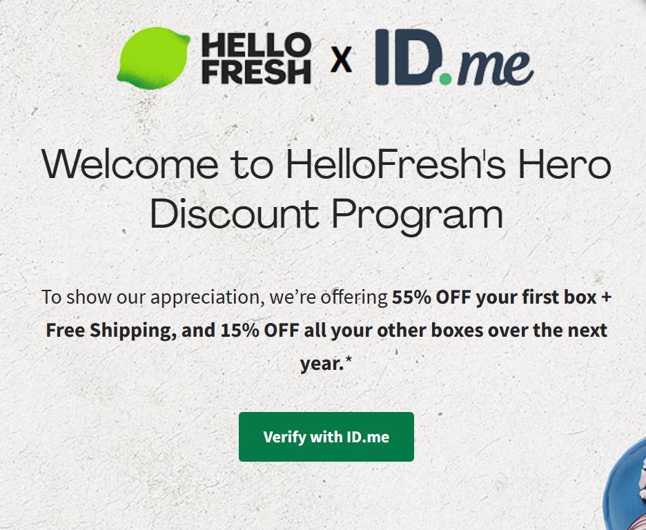 HelloFresh Teacher Discount